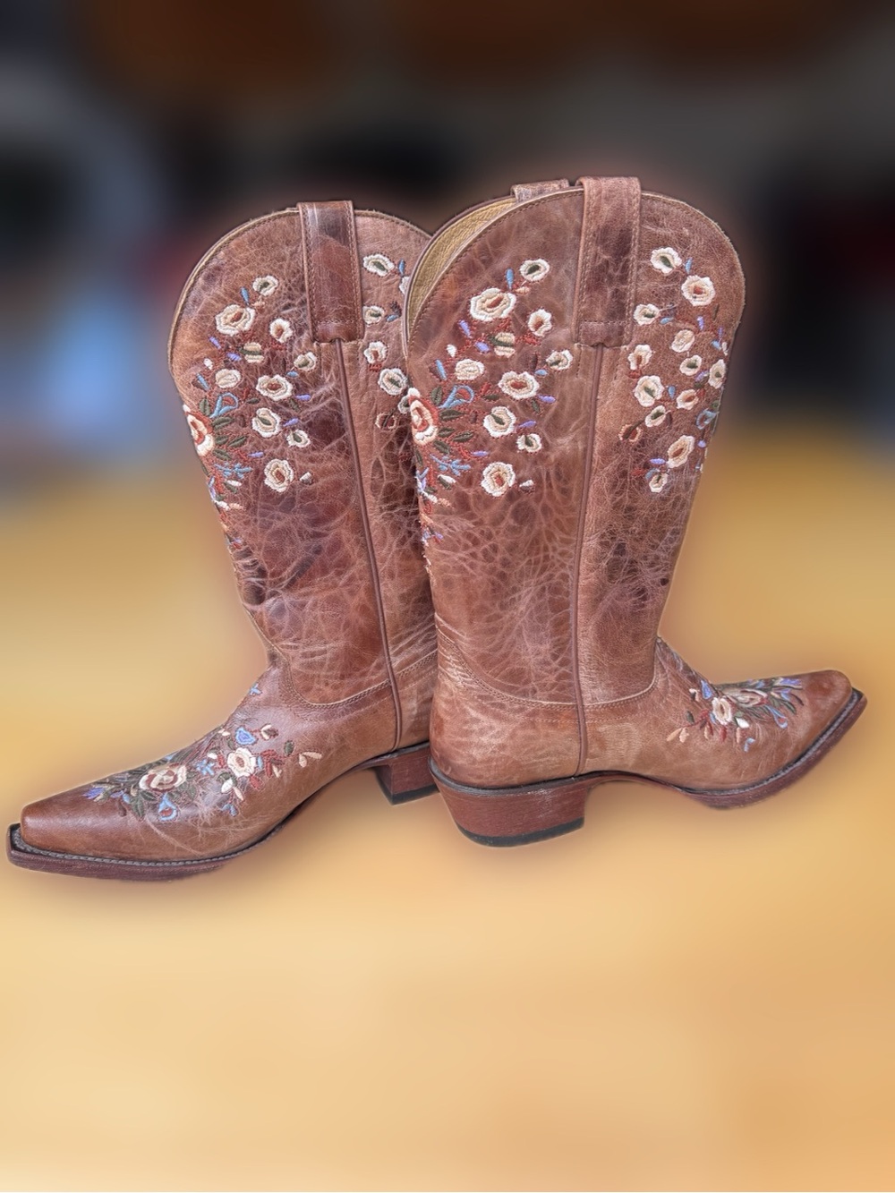 Shyanne Brown Embroidered Floral Western Boots - Picture 2 of 6